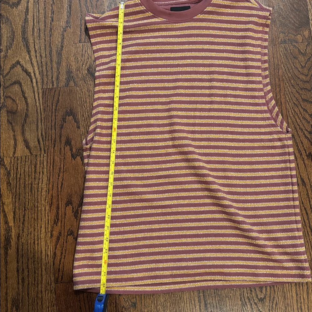 Pacsun Rose Compass Striped Textured Tank Top - Picture 3 of 4